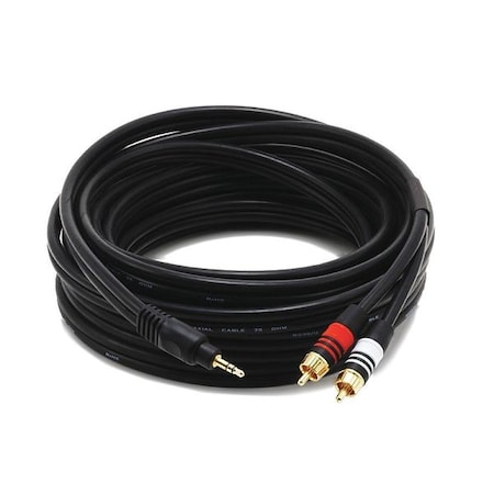 A/V Cable, 3.5mm(M)/2 RCA(M), 25ft MPN:5601