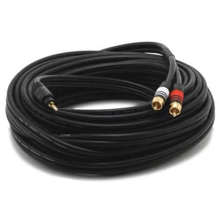 A/V Cable, 3.5mm(M)/2 RCA(M), 35ft MPN:5602