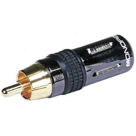 RCA Plug, RCA male, Gold tip, RG6 MPN:6212