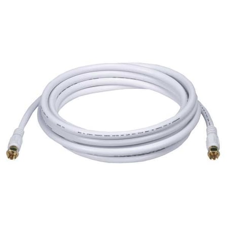 Coaxial Cable, RG-6, 10 ft., White MPN:6315