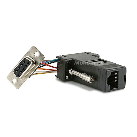 Db9F/Rj, 45, Modular Adaptor, Black MPN:1153