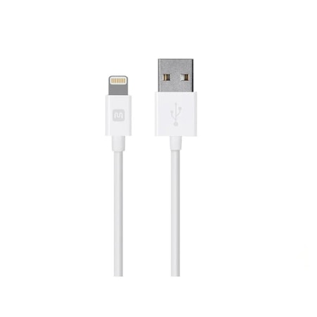 USB Cable, 10 ft Overall L., White MPN:12842