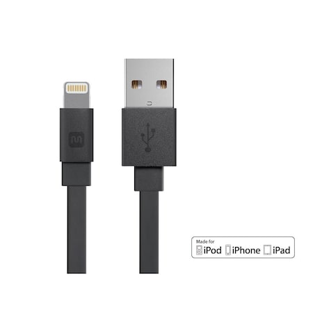 Cabernet Series Apple MFi Certified Flat Lightning to USB Charge & Syn MPN:12859