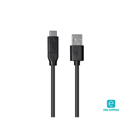 Essentials USB Type-C to USB Type-A 2.0 Cable - 480Mbps_ 3A_ 26AWG_ Bl MPN:27930