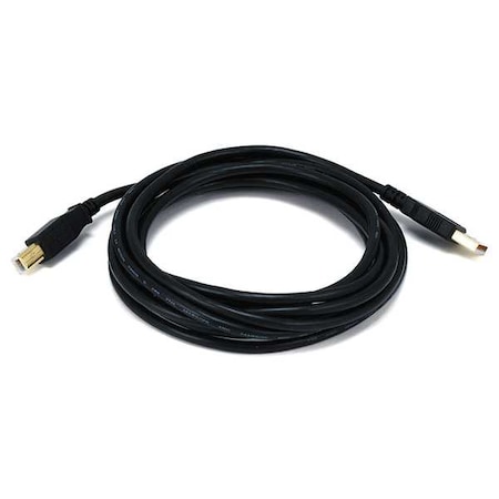 Standard USB Cable, Black, 10ft L MPN:5439