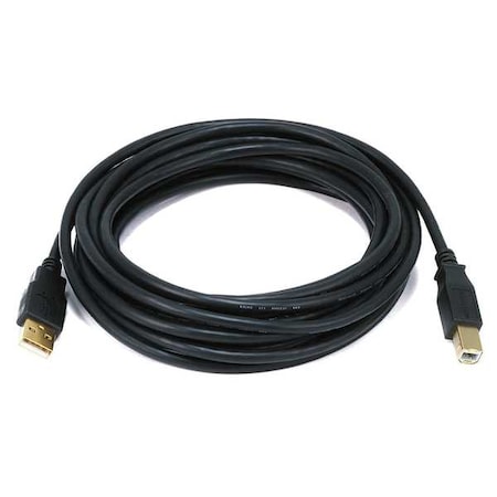 USB 2.0 Cable, 15 ft.L, Black MPN:5440