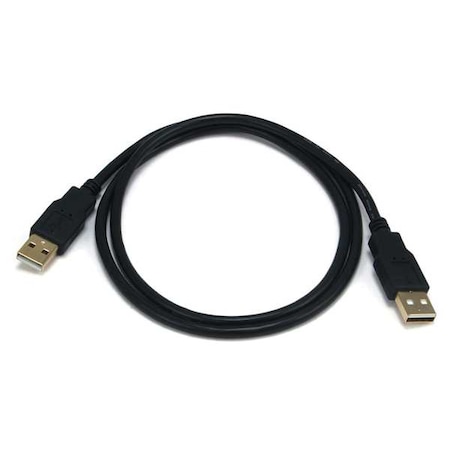 USB 2.0 Cable, 3 ft.L, Black MPN:5442