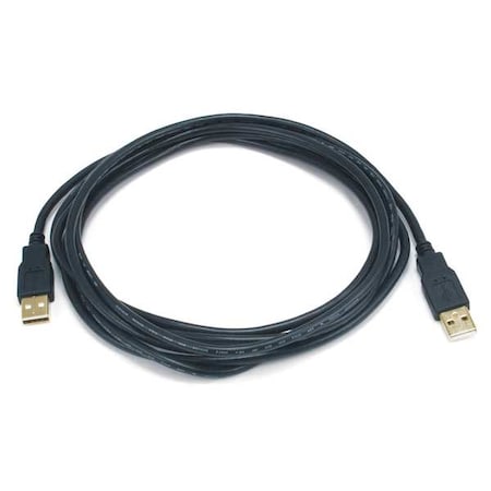 USB 2.0 Cable, 6 ft.L, Black MPN:5443