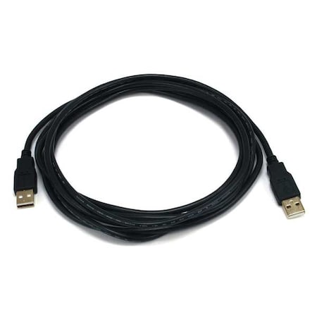 USB 2.0 Cable, 10 ft.L, Black MPN:5444