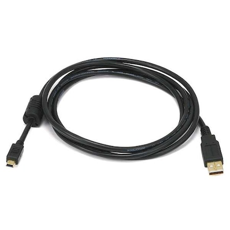 USB 2.0 Cable, 3 ft.L, Black MPN:5447