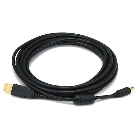 USB 2.0 Cable, 15 ft.L, Black MPN:5450