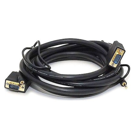 CPU Cord, SVGA/3.5mm Stereo M to M, 10ft MPN:558