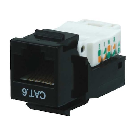 Datacom Jack, Cat6, Tooless, Black MPN:1039