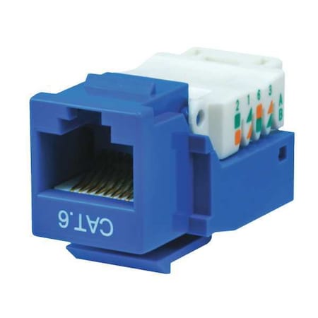 Datacom Jack, Cat6, Tooless, Blue MPN:1040