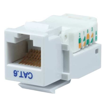 Datacom Jack, Cat6, Tooless, White MPN:1044