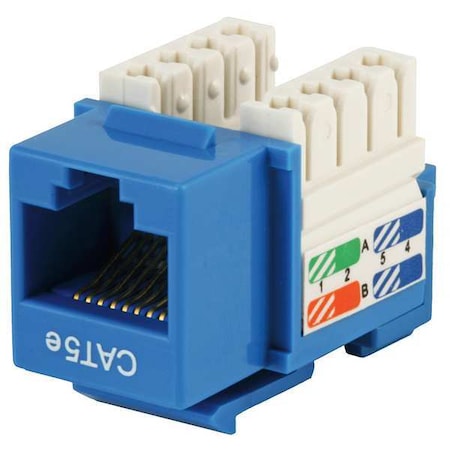 Datacom Jack, Cat5, Punch Down, Blue MPN:5371
