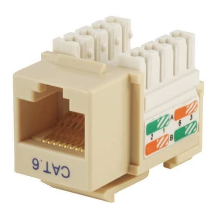Datacom Jack, Cat6, Punch Down, Beige MPN:5381
