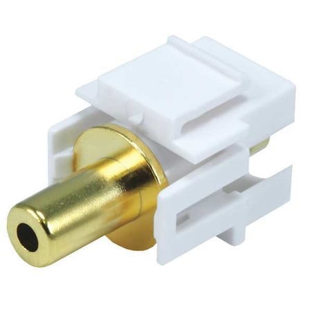 A/V Wallplate, 3.5mm Stero, White MPN:6576