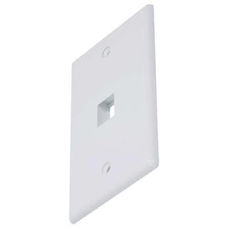 WallPlate, Blank Keystone, 1 Hole, White MPN:6725