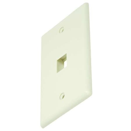 WallPlate, Blank Keystone, 1 Hole, Ivory MPN:6726