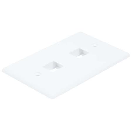WallPlate, Blank, 2 Hole, White MPN:6727