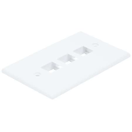 WallPlate, Blank, 3 Hole, White MPN:6729