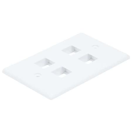 WallPlate, Blank, 4 Hole, White MPN:6731