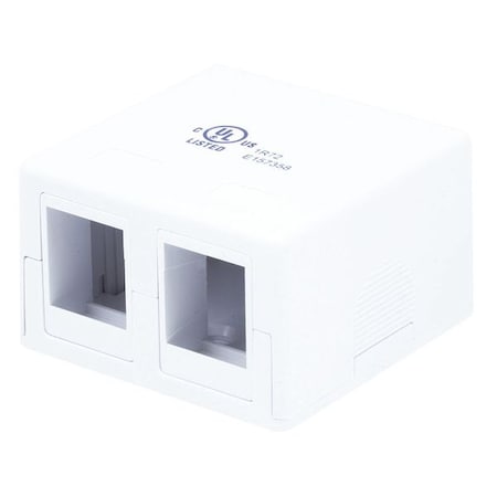 Surface Mount Box, 2P, White MPN:7089