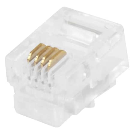 Plug, Modular, RJ11, 6P4C, Solid, PK50 MPN:7269