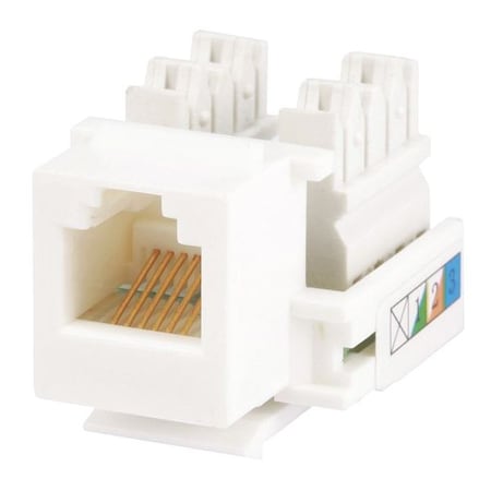 Datacom Jack, RJ11/RJ12, 90, White MPN:7296