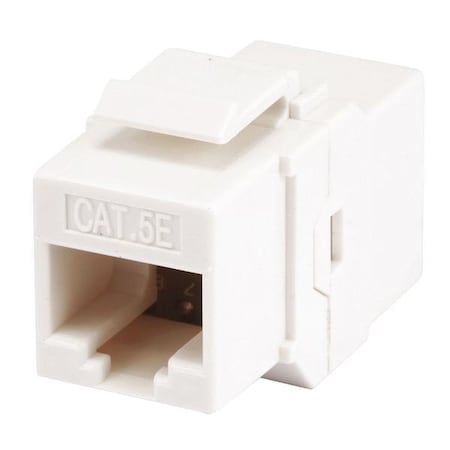 Datacom Jack, Cat5, Inline Coupler, White MPN:7302