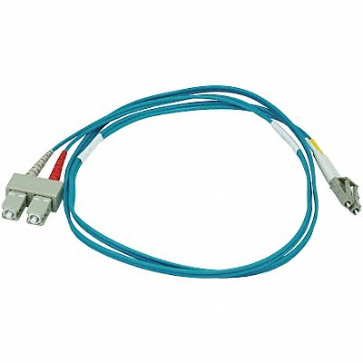 Fiber Cord Duplex LC SC 1m Aqua MPN:6390