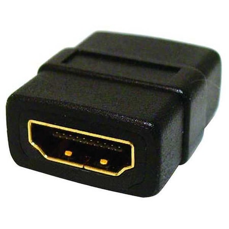 Cable Coupler, HDMI, Black, Straight MPN:2781