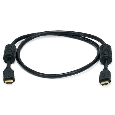 HDMI Cable, High Speed, Black, 3ft., 28AWG MPN:3871