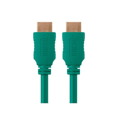 HDMI Cable, High Speed, Green, 6ft., 28AWG MPN:3953