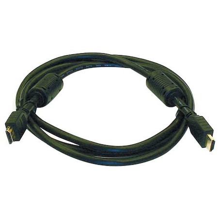 HDMI Cable, High Speed, Black, 6ft., 28AWG MPN:3992