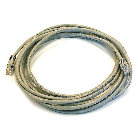Patch Cord, Cat 5e, Booted, Gray, 14 ft. MPN:138