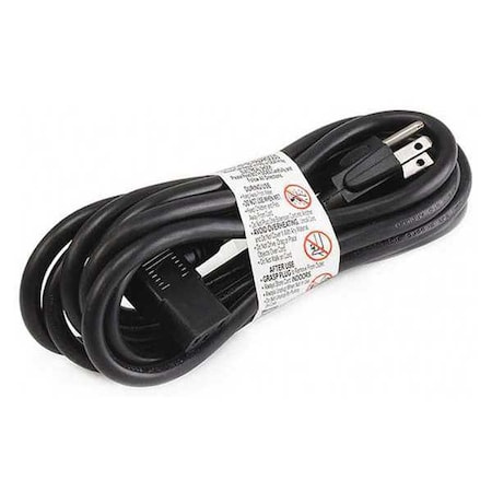 PC Power Cord, 5-15P, IEC C13, 10 ft., Blk, 13A MPN:20PX06ID