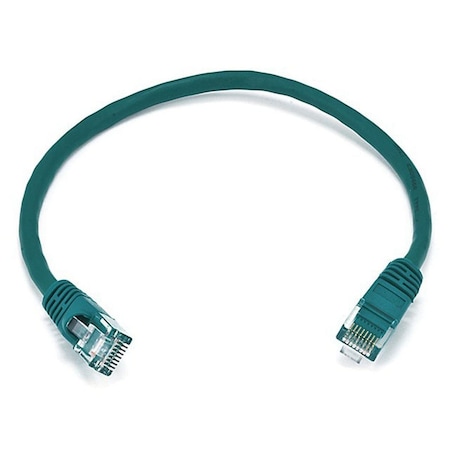 Ethernet Cable, Cat 5e, Green, 1 ft. MPN:2126