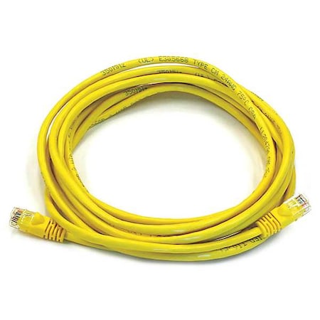 Patch Cord, Cat 5e, Booted, Yellow, 14 ft. MPN:2148