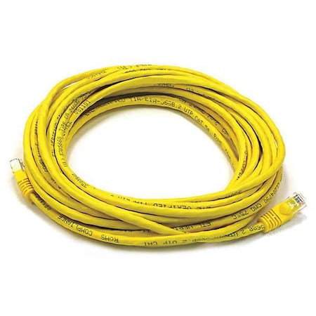 Patch Cord, Cat 5e, Booted, Yellow, 25 ft. MPN:2154