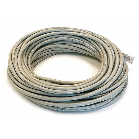 Patch Cord, Cat 5e, Booted, Gray, 50 ft. MPN:2157