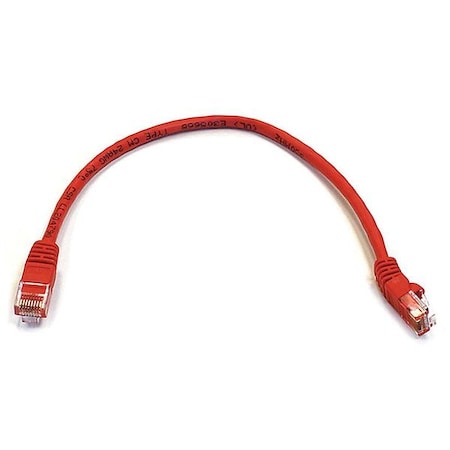 Patch Cord, Cat 6, Booted, Red, 1.0 ft. MPN:2290