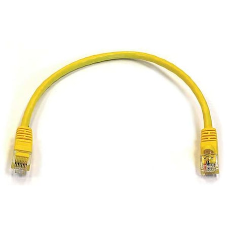 Patch Cord, Cat 6, Booted, Yellow, 1.0 ft. MPN:2291