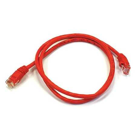 Ethernet Cable, Cat 6, Red, 3 ft. MPN:2297