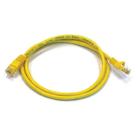 Patch Cord, Cat 6, Booted, Yellow, 3.0 ft. MPN:2298