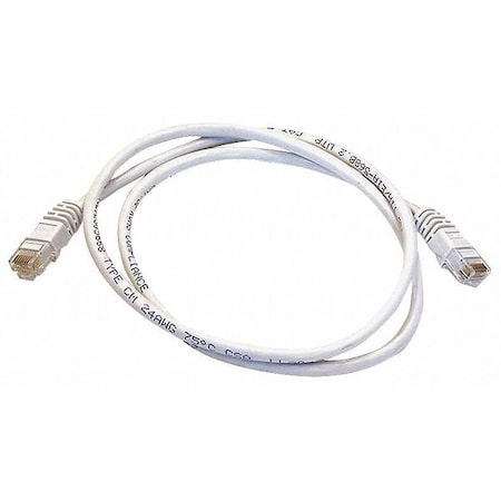 Patch Cord, Cat 6, Booted, White, 3.0 ft. MPN:2299