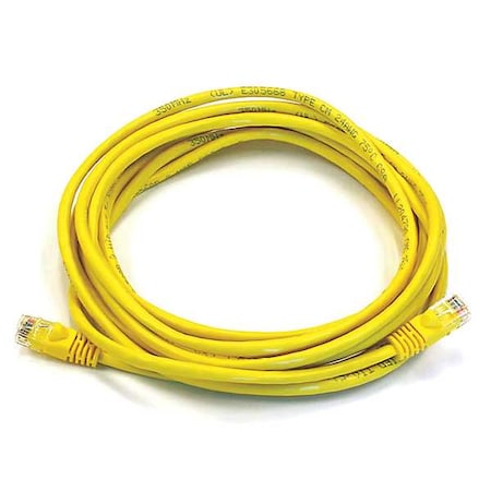 Ethernet Cable, Cat 6, Yellow, 14 ft. MPN:2312