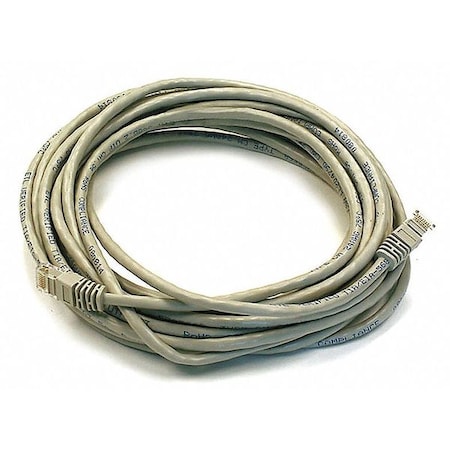 Ethernet Cable, Cat 6, Gray, 25 ft. MPN:2315