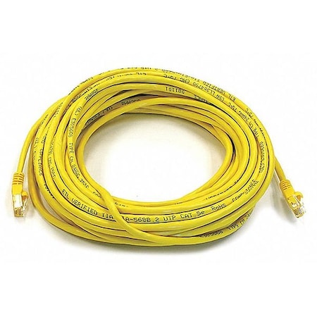 Ethernet Cable, Cat 6, Yellow, 50 ft. MPN:2326